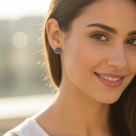 Rose Bud Earrings