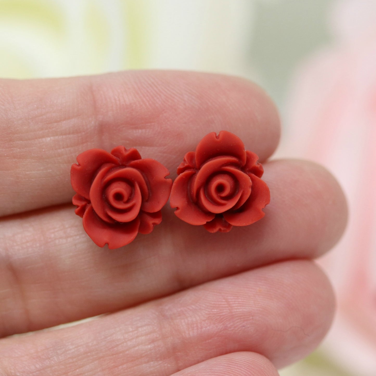 Rose Bud Earrings