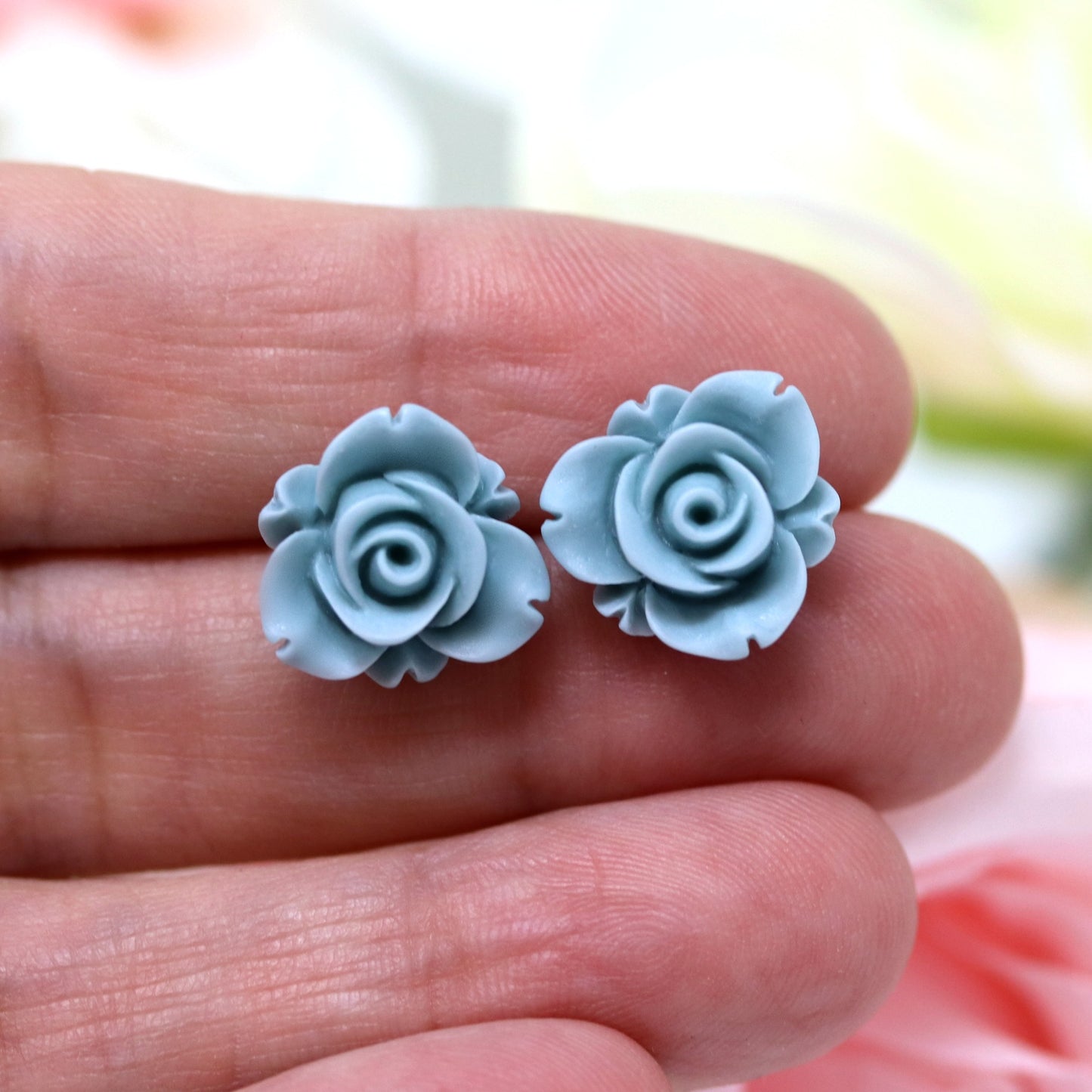 Rose Bud Earrings