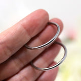 Invisible Clip On Hoop Earrings for Non-Pierced Ears, 30mm