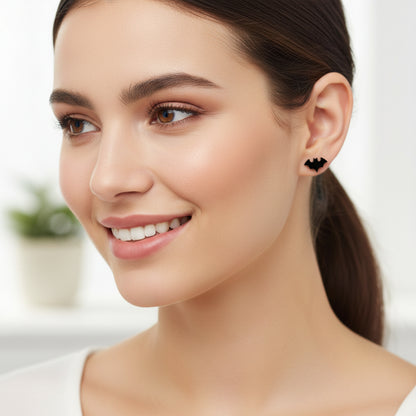 Bat Acrylic Stud Earrings