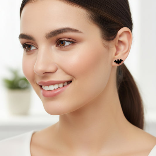 Bat Acrylic Stud Earrings