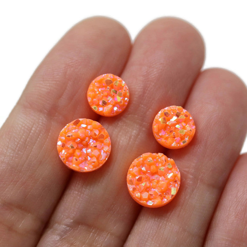 Faux Druzy Stud Earrings, 8mm