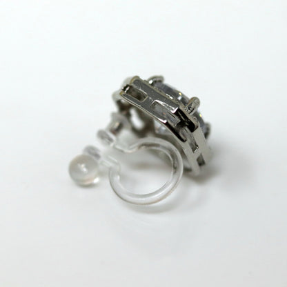 Halo Rhinestone Invisible Clip On Earrings, 10mm