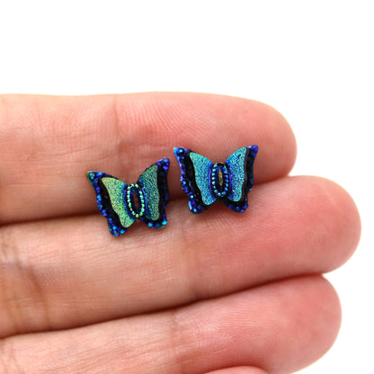 Butterfly Iridescent Stud Earrings
