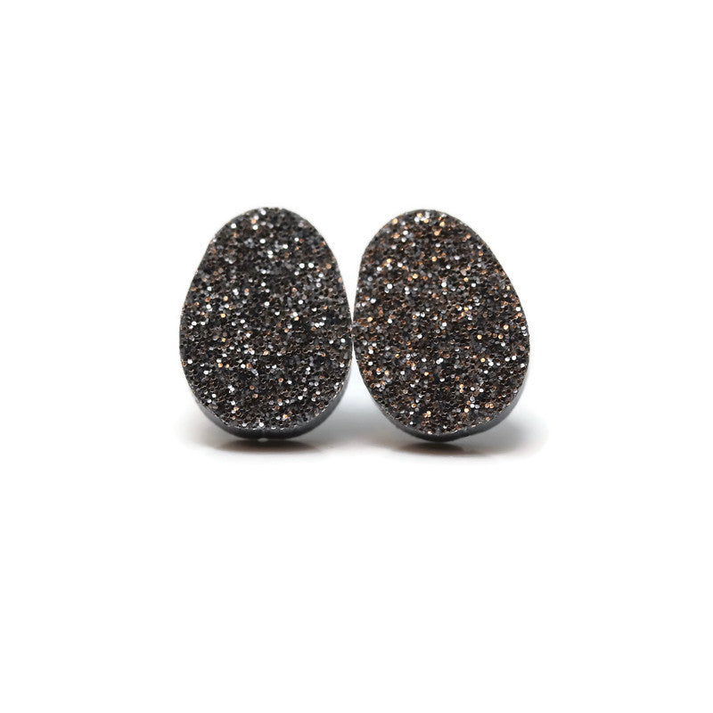 Glitter Easter Egg Stud Earrings