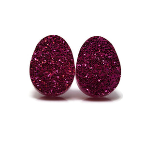 Glitter Easter Egg Earrings 12mm