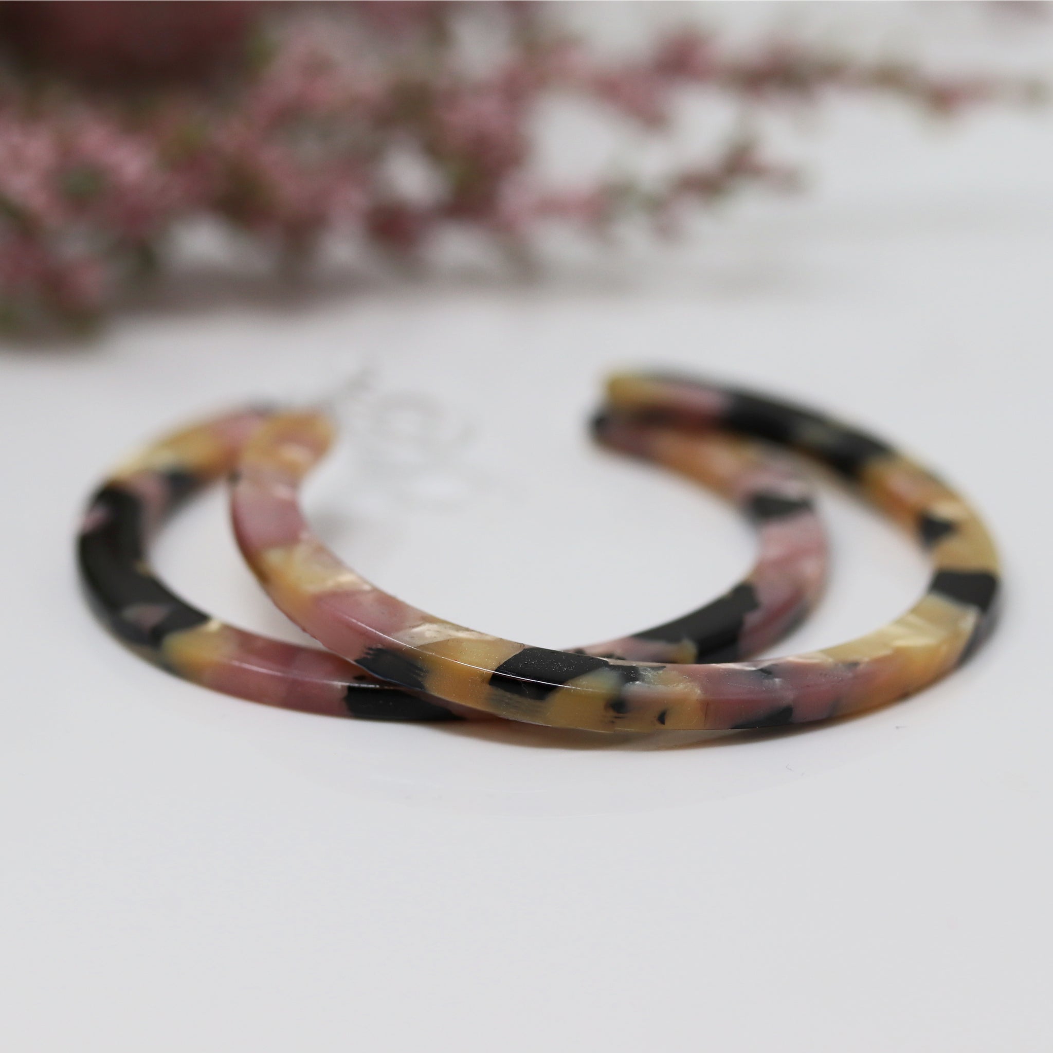 Acetate on sale hoop earrings