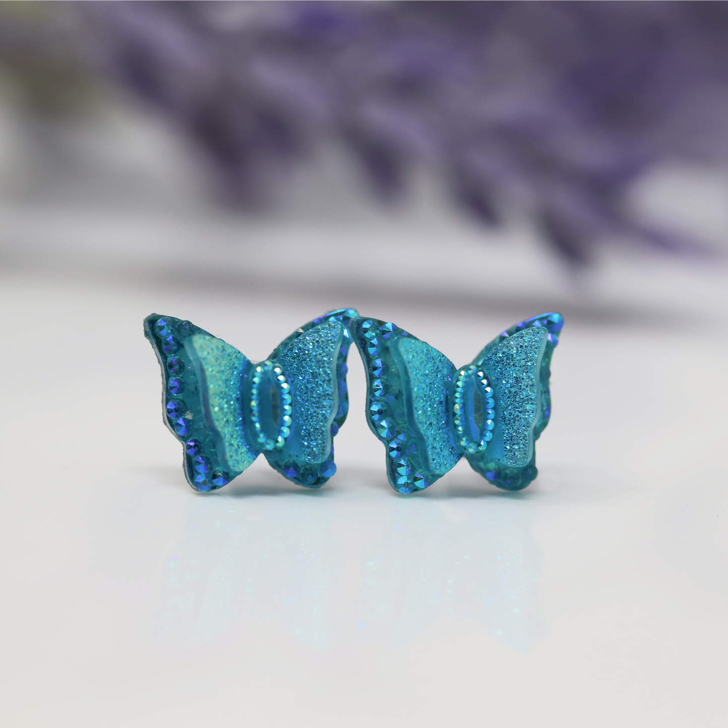 Butterfly Iridescent Stud Earrings