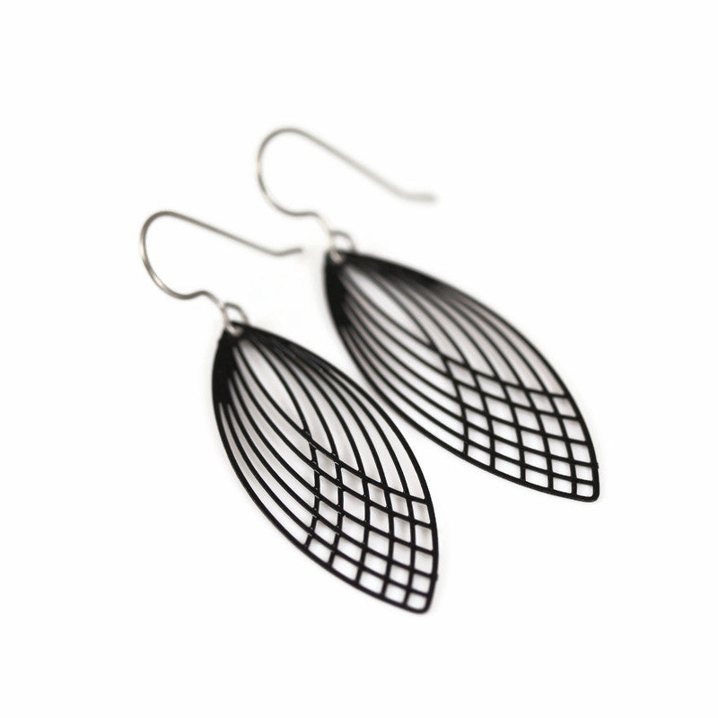 Marquise Shape Dangle Earrings - 6 Colors