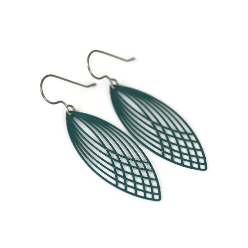 Marquise Shape Dangle Earrings - 6 Colors
