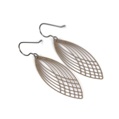 Marquise Shape Dangle Earrings - 6 Colors