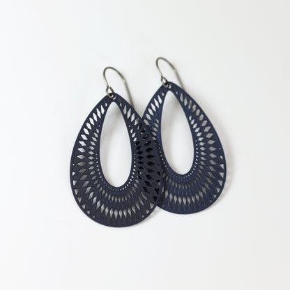 Geometric Teardrop Dangle Earrings - 10 Colors