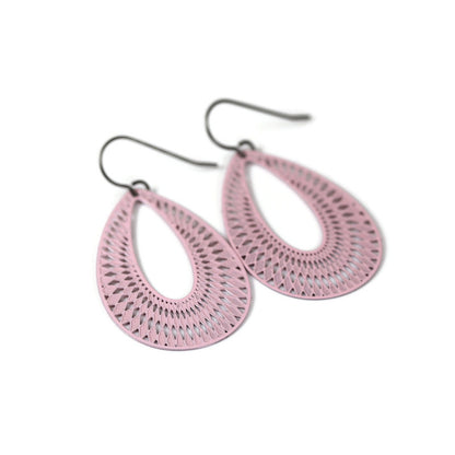 Geometric Teardrop Dangle Earrings - 10 Colors