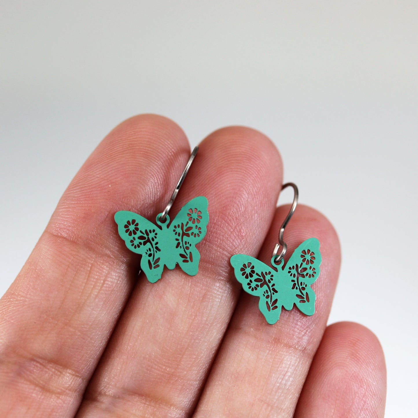 Dainty Butterfly Dangle Earrings