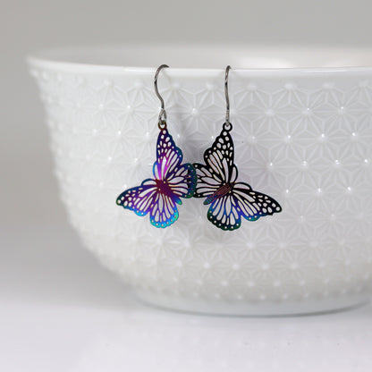 Butterfly Dangle Earrings - 8 Colors