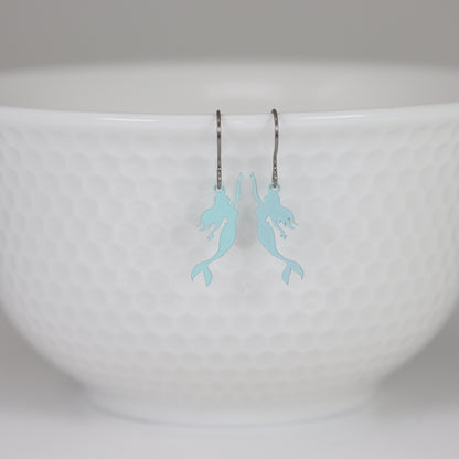 Dainty Mermaid Dangle Earrings