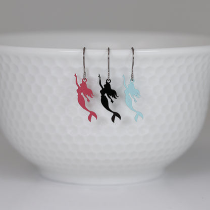 Dainty Mermaid Dangle Earrings