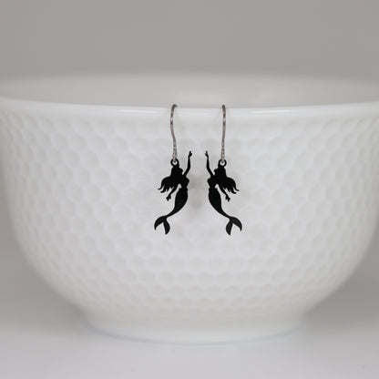 Dainty Mermaid Dangle Earrings