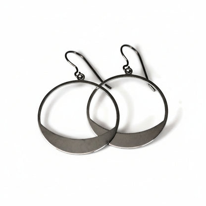 Boucles d'oreilles pendantes à cercle ouvert