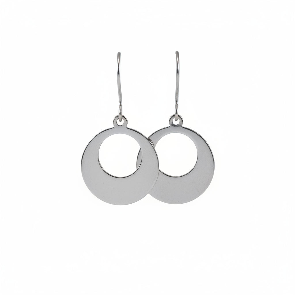 Open Circle Dangle Earrings