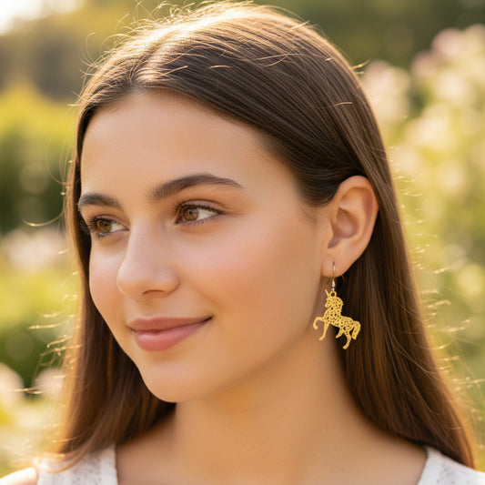 Unicorn Dangle Earrings - 4 Colors