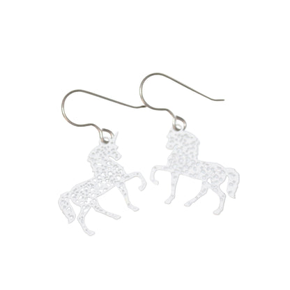 Boucles d'oreilles pendantes licorne - 4 couleurs