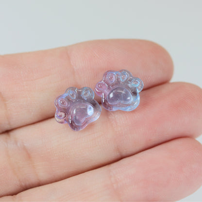 Paw Print Stud Earrings