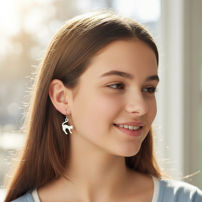 Cat Dangle Earrings