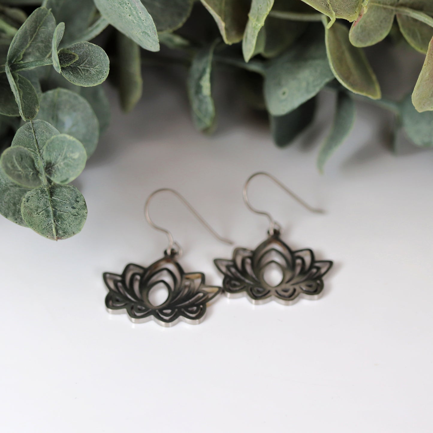 Chakra Flower Dangle Earrings