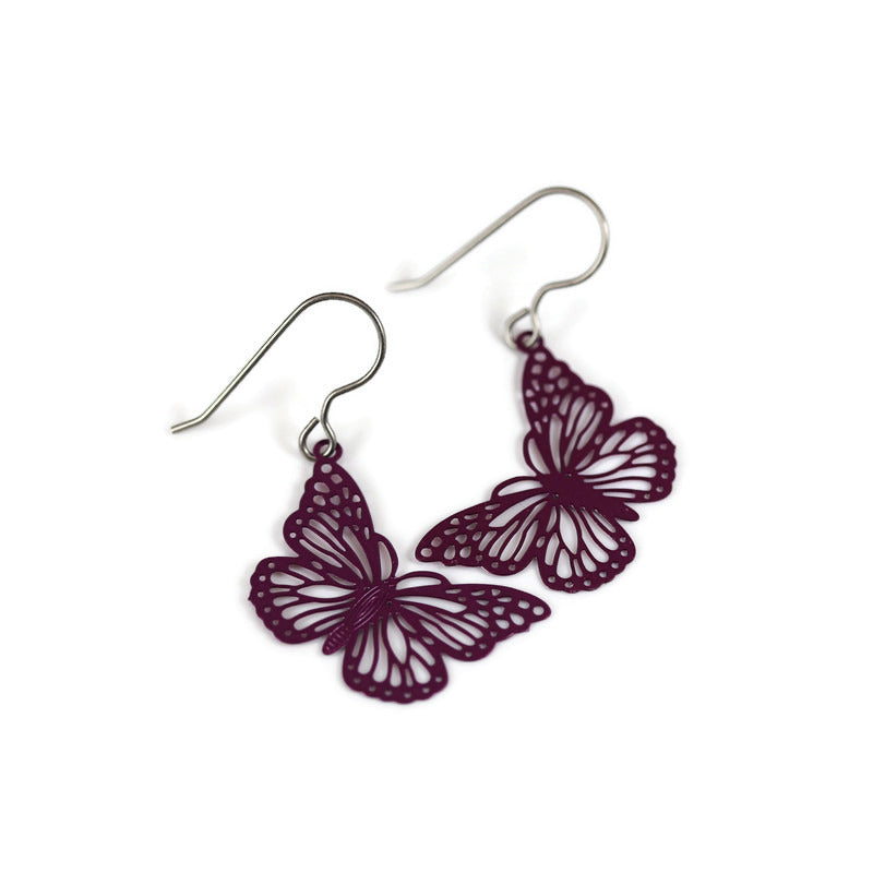 Butterfly Dangle Earrings - 8 Colors