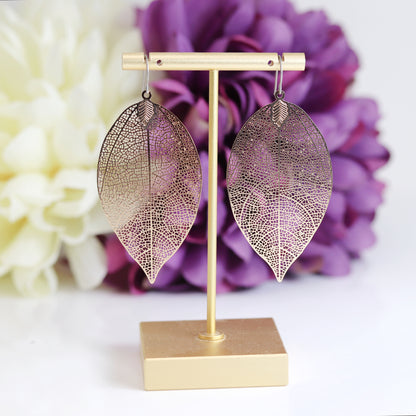Leaf Dangle Earrings - 2 Colors