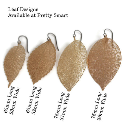 Leaf Dangle Earrings - 2 Colors