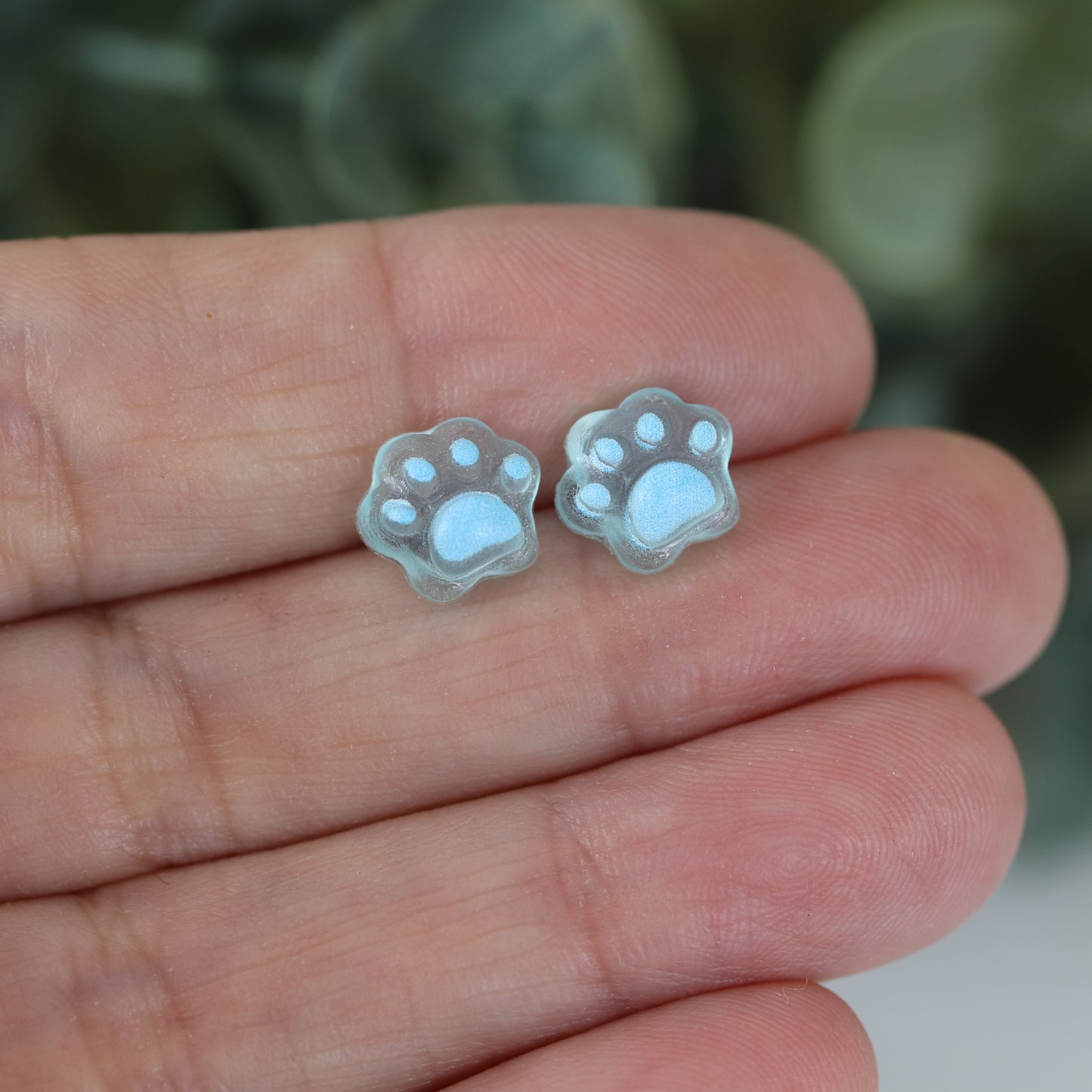 Paw Print Stud Earrings
