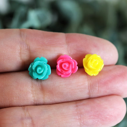 Rose Stud Earrings Gift Set