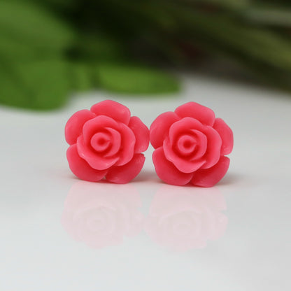Rose Stud Earrings