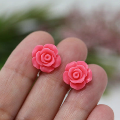 Rose Stud Earrings