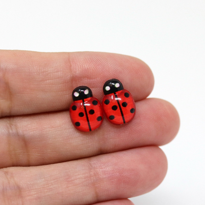 Ladybug Stud Earrings
