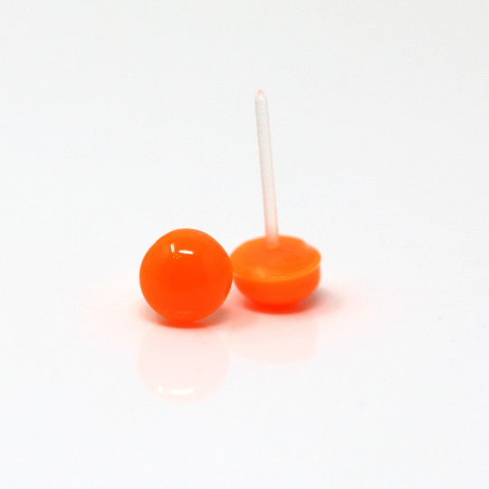Neon Dainty Cabochon Stud Earrings