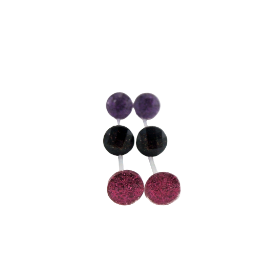 Tiny Faceted Stud Earrings