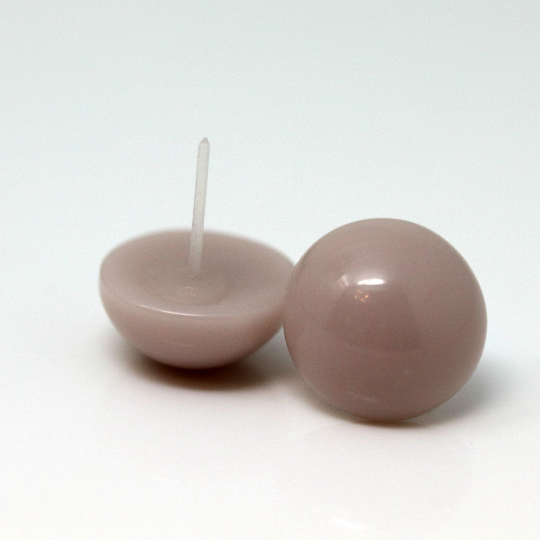 Boucles d'oreilles à tige en cabochon rond de 15 mm