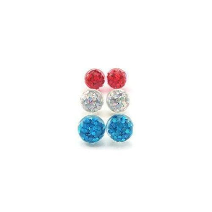 Glitter Stud Earrings