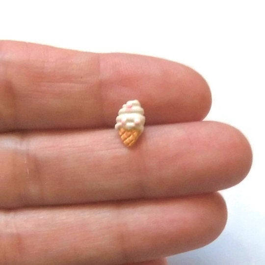 Soft Ice Cream Cone Stud Earrings