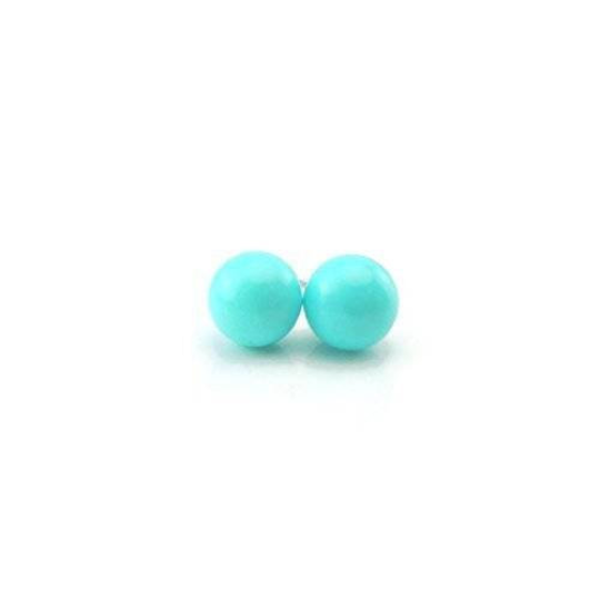 Boucles d'oreilles à tige en perles de coquillage, 8 mm