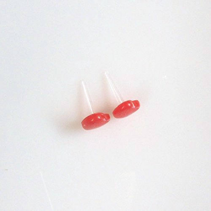 Frosted Heart Stud Earrings